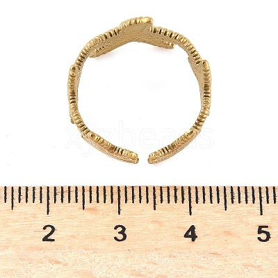 304 Stainless Steel Open Cuff Rings for Women LS-RJEW-U060-01A-G-1