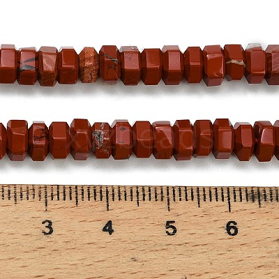 Natural Red Jasper Beads Strands G-G317-A13-3x6mm-1
