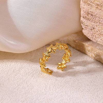 304 Stainless Steel Cuff Open Rings RJEW-P175-01B-G-1
