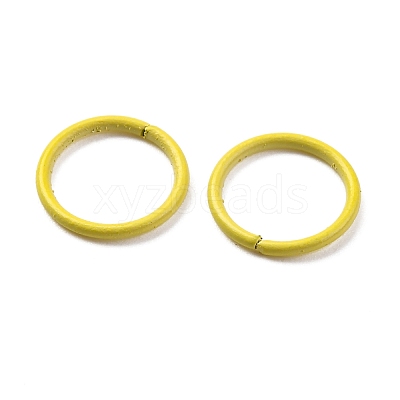 Spray Painted Iron Open Jump Rings IFIN-F149-B13-1
