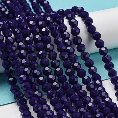 Opaque Glass Beads Stands EGLA-A035-P6mm-D09-1