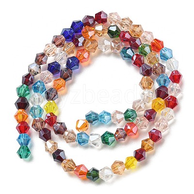 Transparent Electroplate Glass Beads Strands EGLA-A039-T3mm-A29-1