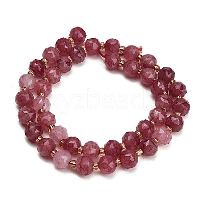 Dyed Imitation Jade Glass Beads Strands GL-Z001-02B-07-1