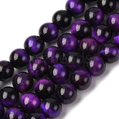 Natural Tiger Eye Bead Strands G-P230-08-D-8mm-1