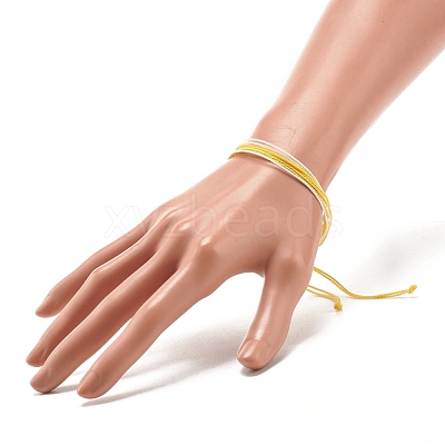 Waxed Polyester Multi-strand Bracelet BJEW-JB07892-02-1