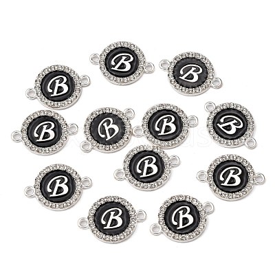 Alloy Enamel Links Connectors ENAM-TAC0003-01S-02B-1