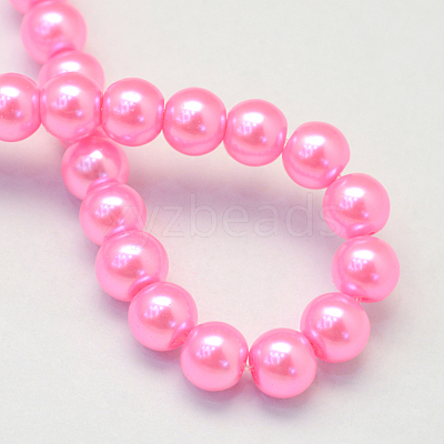 Baking Paint Glass Pearl Bead Strands X-HY-Q003-3mm-68-1