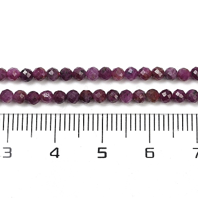 Natural Ruby Beads Strands G-C181-B06-02-1