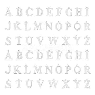 104Pcs 26 Styles 304 Stainless Steel Charms STAS-UN0057-45-1