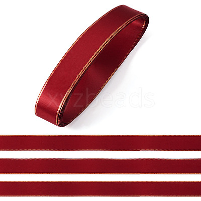 5M Polyester Gold Edged Satin Ribbon OCOR-TADJ0001-05E-1