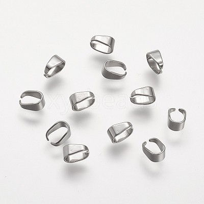 Tarnish Resistant 304 Stainless Steel Snap on Bails STAS-P104-03P-1