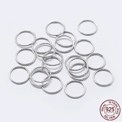 925 Sterling Silver Soldered Closed Jump Rings STER-F036-03P-1x4-1