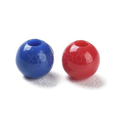 Opaque Acrylic Beads X-SACR-A006-06-1