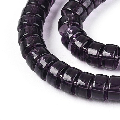 Transparent Glass Beads Strands GLAA-N026-3x6mm-T11-1