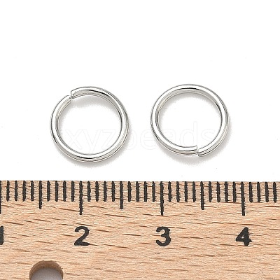 Non-Tarnish 304 Stainless Steel Open Jump Rings X-STAS-E067-08-10mm-1