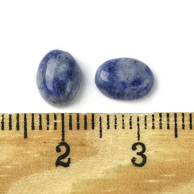 Natural Blue Spot Jasper Cabochons G-A094-01B-49-1
