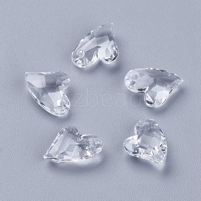 Transparent Acrylic Charms MACR-G055-11mm-02X-1