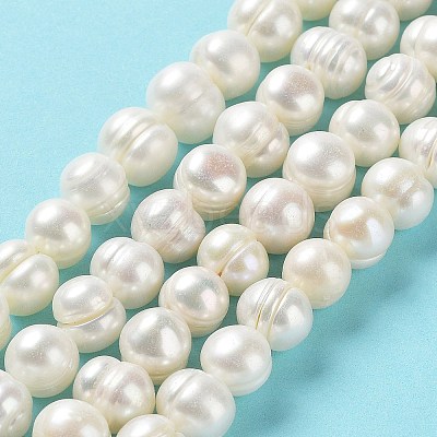 Natural Cultured Freshwater Pearl Beads Strands PEAR-E019-02-1
