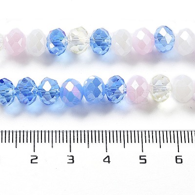 Glass Beads Strands EGLA-A034-M8mm-18-1