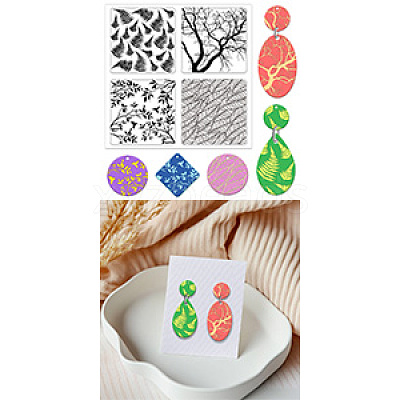 Silicone Clay Texture Mat AJEW-WH0447-048-1