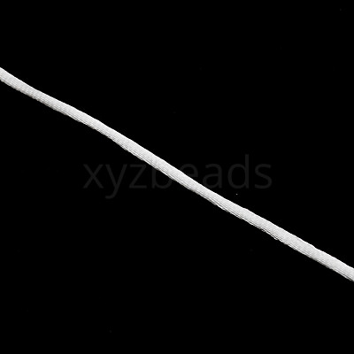 Polyester Satin Rattail Cord OCOR-WH0066-43J-1