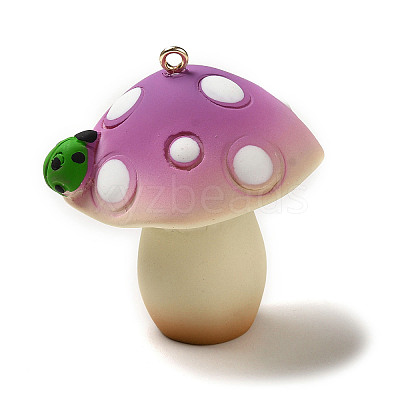 Mushroom Resin Big Pendants CRES-B013-A02-1