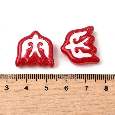 Baking Paint Glass Enamel Beads LAMP-S079-13C-1