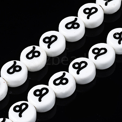 Handmade Porcelain Ceramic Beads Strands PORC-S502-032H-1