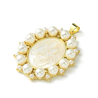 Eco-Friendly Brass Pendants KK-A204-02C-03G-1