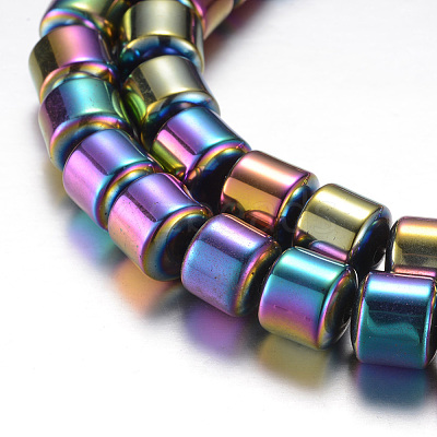 Electroplate Magnetic Synthetic Hematite Bead Strands G-A164-11D-01-1