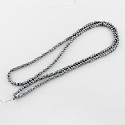 Painted Glass Bead Strands DGLA-S071-8mm-10-1