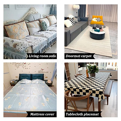 10pcs Non-Slip Rug & Sofa Stickers, Adhesive Hook & Loop Floor Stickers For  Carpets & Furniture, Home Decor Accessories