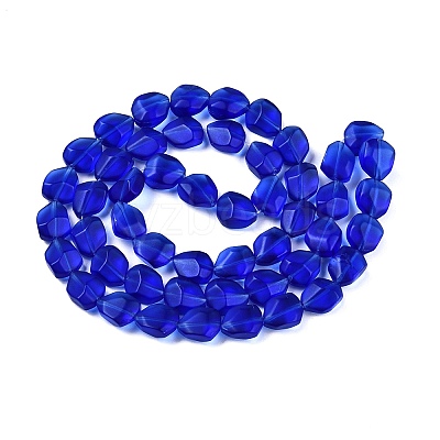 Frosted Glass Beads Strands GLAA-T023-30F-1