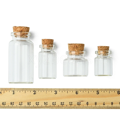 24Pcs 4 Styles Glass Bottle CON-FS0001-17-1