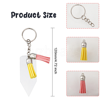 DIY Blank Keychain Making Kit DIY-WH0453-25-1