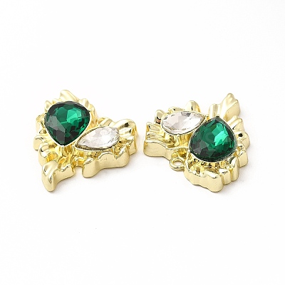 Rack Plating Alloy with Glass Pendants FIND-G051-05LG-03-1
