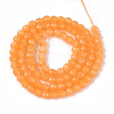 Imitation Jade Glass Beads Strands GLAA-T028-4mm-11C-1