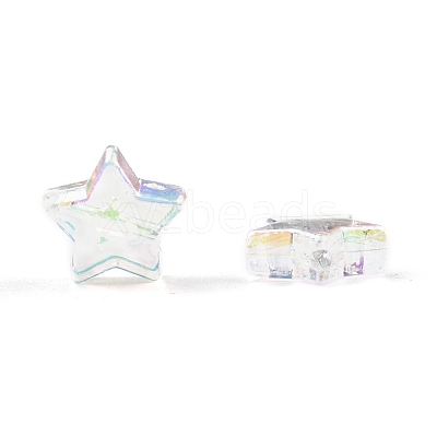 Eco-Friendly Transparent Acrylic Beads PL556-1-1