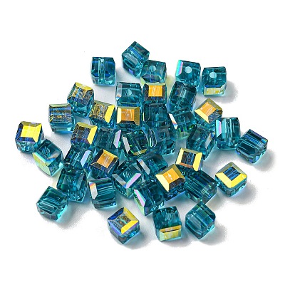 Electroplate Glass Beads EGLA-Z004-04A-04-1