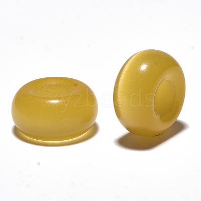 Cat Eye European Beads X-G-S359-071F-1