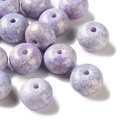 Baking Paint Opaque Glass Beads GL-CBAF5F7-01F-1