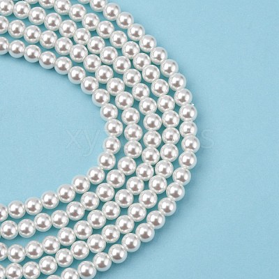Eco-Friendly Glass Pearl Beads HY-J002-6mm-HX048-1