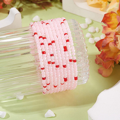 Resin Beads Bracelets BJEW-TAC0080-01D-1
