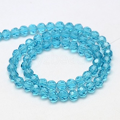 Glass Beads Strands EGLA-J042-8mm-07-1