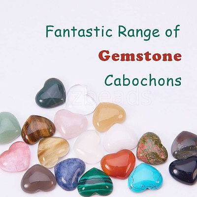 18 Kinds Natural/Synthetic Gemstone Cabochons G-PH0029-03-1