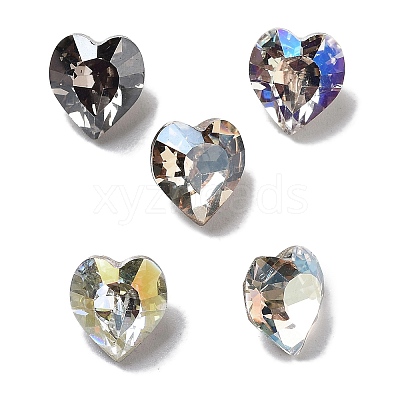 K9 Glass Rhinestone Cabochons GLAA-H034-02B-1