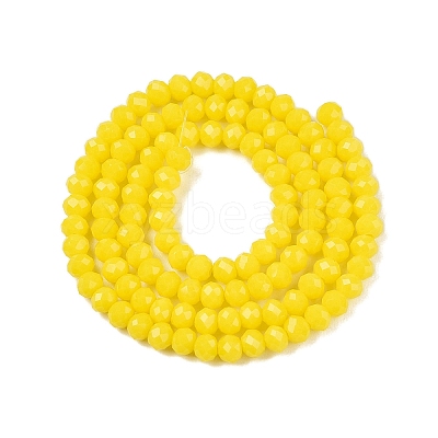 Opaque Solid Color Imitation Jade Glass Beads Strands EGLA-A044-P3mm-D04-1