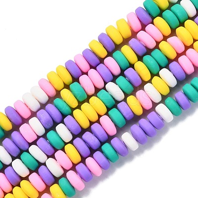 Handmade Polymer Clay Beads Strands X-CLAY-N008-008L-1