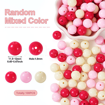 Opaque Acrylic Beads OACR-TAC0014-06A-1