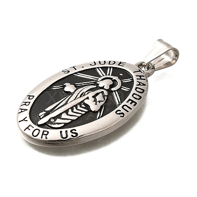 304 Stainless Steel Pendants STAS-A109-06P-1